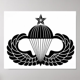 Póster Distintivo de paracaidista, Senior