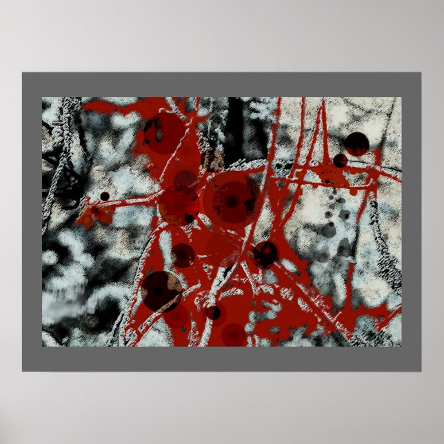 Póster Distorsión armónica - Poster abstracto (Frente)