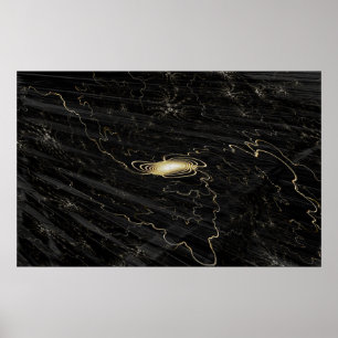 Póster Distorsión cósmica