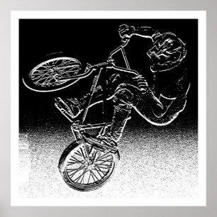Póster Distorsión de BMX, Copyright Karen J WilliamsBMX