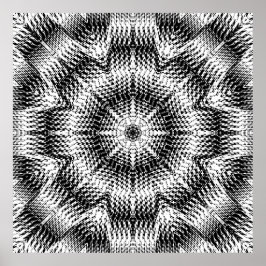 Póster Distorsiones de Onda a Cuadros 8xEspejo
