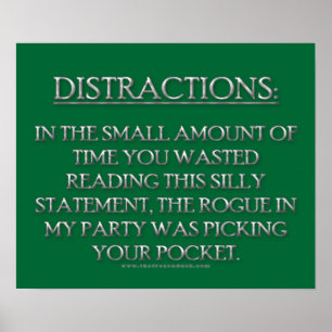 Póster Distracciones