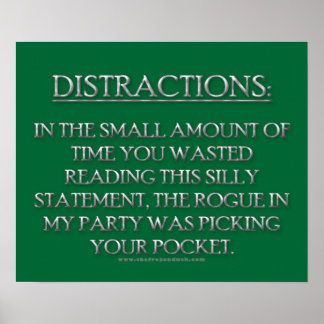 Póster Distracciones