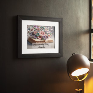 Póster Distrado por Libros