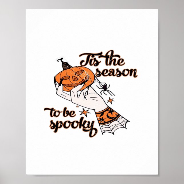 Póster Distressed Spooky Season (Frente)