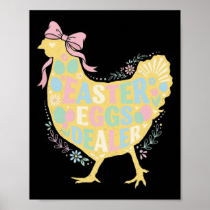 Póster Distribuidor de huevos de Pascua Loral Gallina Gal