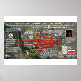 Póster Distrito de Columbia - Hombre Masónico 1
