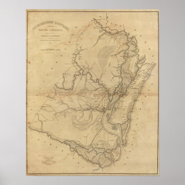 Póster Distrito de Georgetown, Carolina del Sur (Frente)
