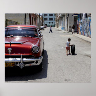 Póster Distrito de Hamel Africano, La Habana, Cuba, UNESC