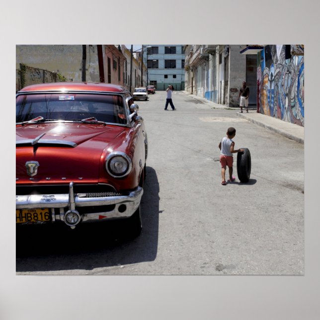 Póster Distrito de Hamel Africano, La Habana, Cuba, UNESC (Frente)