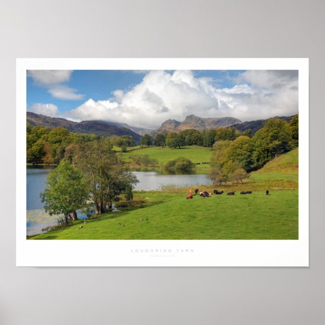 Póster Distrito de Loughrigg Tarn, Lake (Frente)