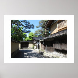 Póster Distrito de Nagamachi Samurai: Kanazawa, Japón