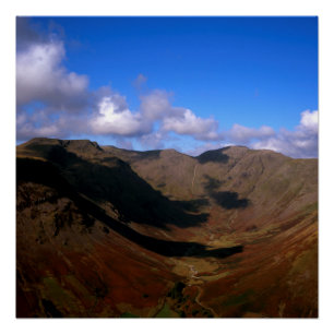 Póster Distrito de Pillar y Kirk Fell Wasdale Lake