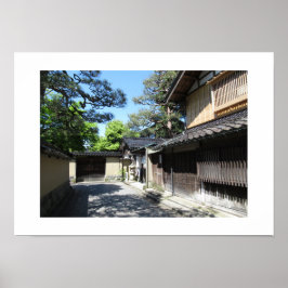 Póster Distrito de Samuráis de Nagamachi: Kanazawa, Japón