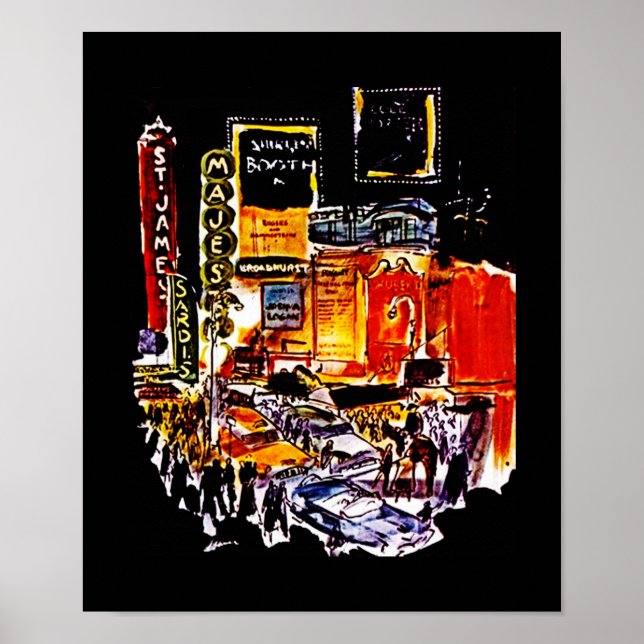 Póster DISTRITO DE TEATRO DE LA CIUDAD DE NUEVA YORK post (Frente)