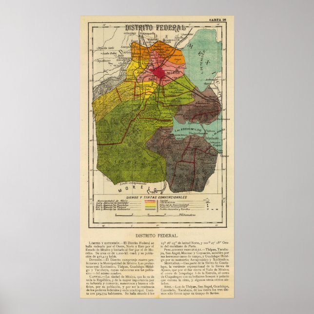 Póster Distrito Federal, Mexico 2 (Frente)