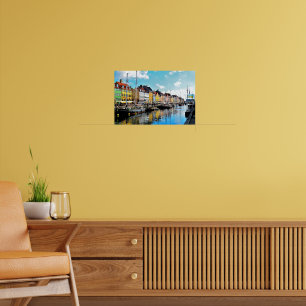 Póster Distrito Nyhavn, Dinamarca,