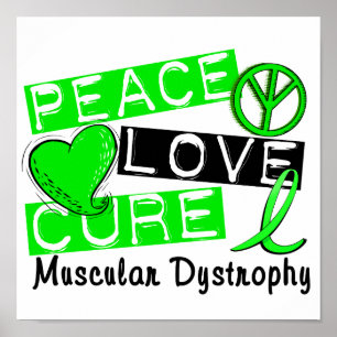 Póster Distrofia muscular de la curación del amor de la