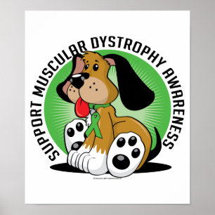 Póster Distrofia muscular Perro