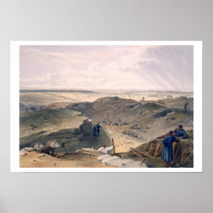 Póster Ditch of the Malakoff, plate from 'The Seat of War