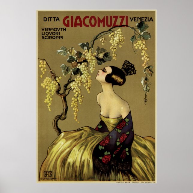 Póster Ditta Giacomuzzi Venezia (Frente)