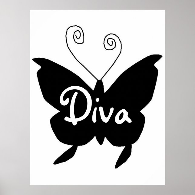 Póster Diva Butterfly (Frente)