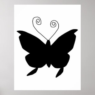 Póster Diva Butterfly In Black