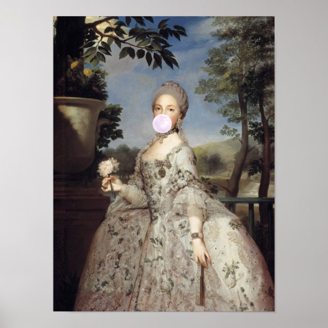 Póster Diva chicle Luisa de Parma (Frente)