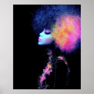 Póster Diva Cósmica Resplandor Estelar