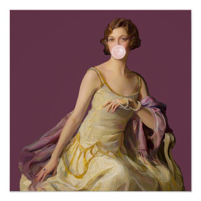 Póster Diva de chicle (Anverso)