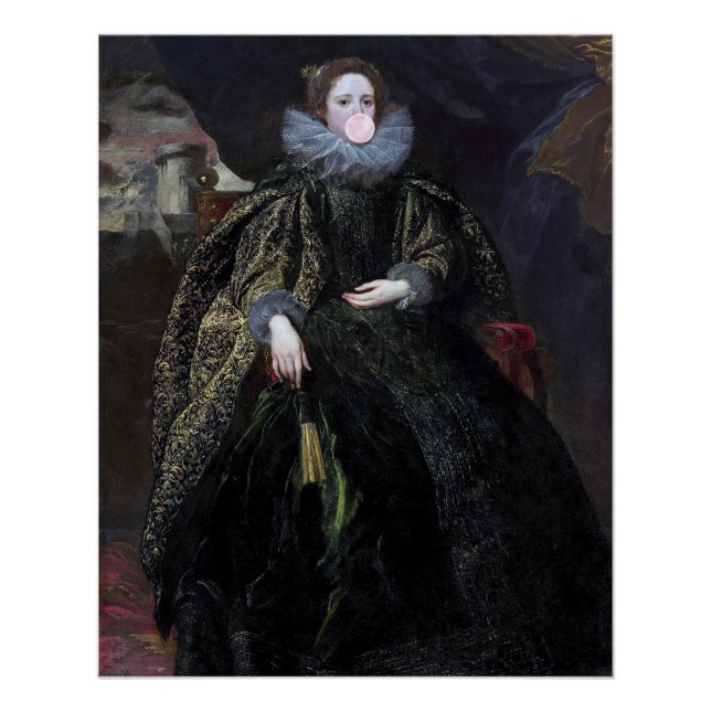 Póster Diva de chicle Marchesa (Anverso)