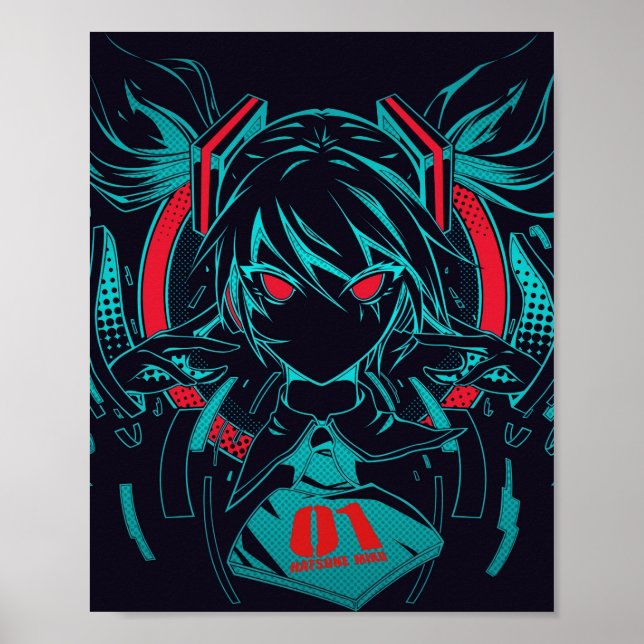Póster Diva digital de Miku (Frente)