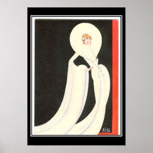 Póster Diva Star Art Déco cartel vintage impreso