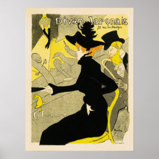 Póster DIVAN JAPONAIS 1894 Henri Toulouse Lautrec francés