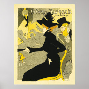 Póster Divan Japonais por Henri de Toulouse-Lautrec