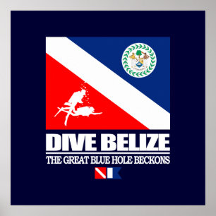 Póster Dive Belize