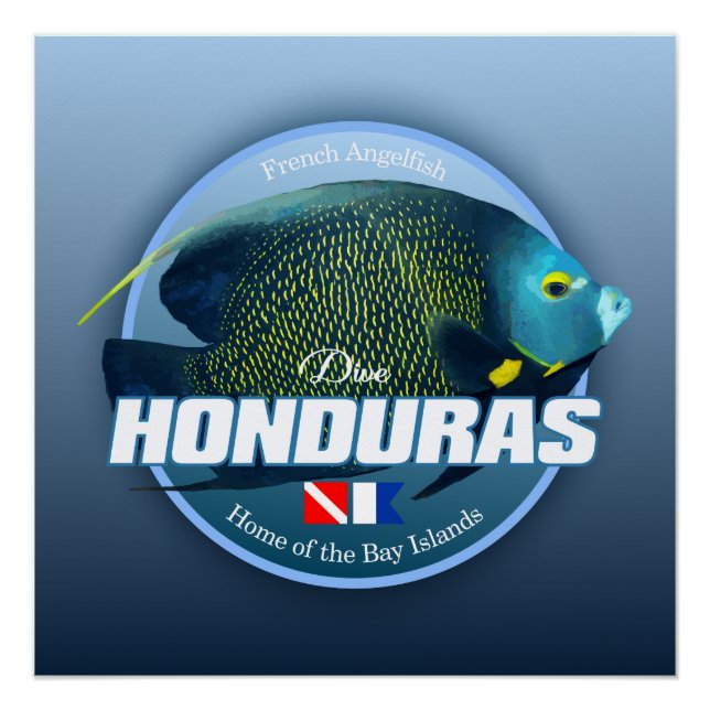 Póster Dive Honduras (DD2) (Anverso)