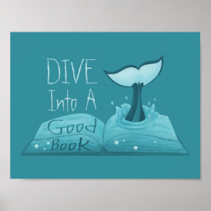 Póster Dive into a Good Book