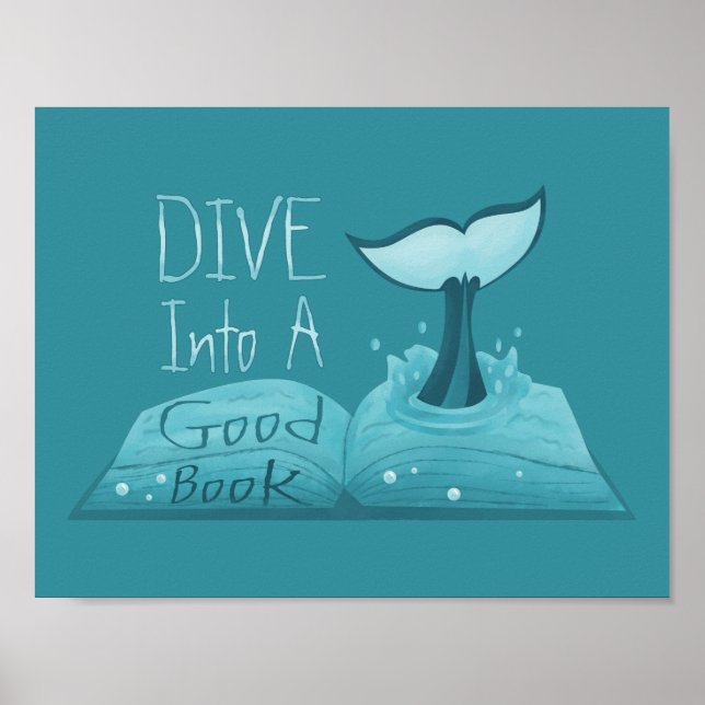 Póster Dive into a Good Book (Frente)