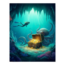 Diver encuentra un tesoro protegido