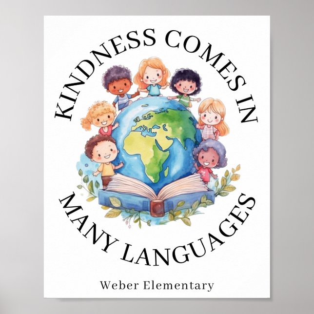 Póster Diversidad e inclusión Amabilidad (Frente)