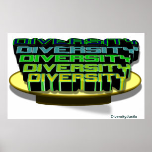 Póster Diversidad en un Poster de mesetas