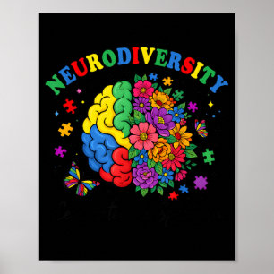 Póster Diversidad neuronal Cerebro Conciencia Autismo TEA