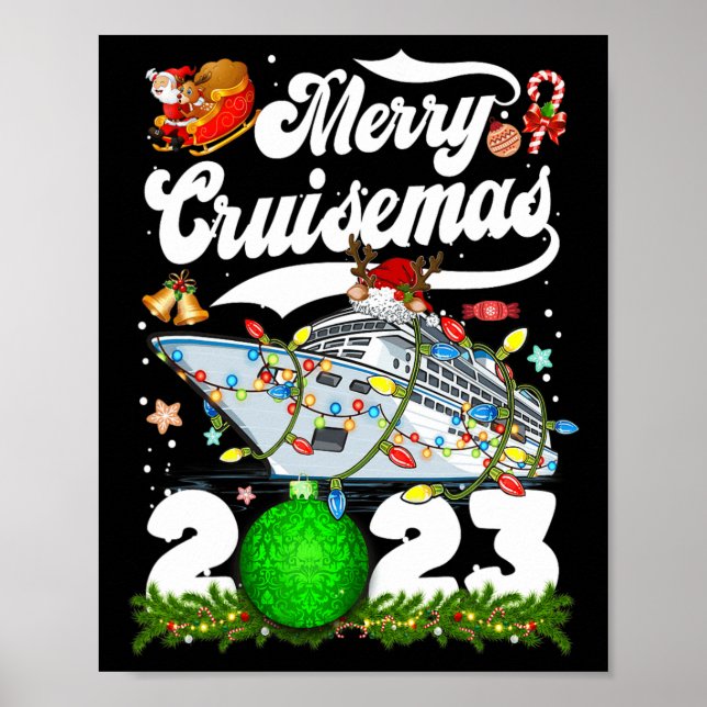 Póster Diversión 2023 de Merry Cruisemas Family Cruise Na (Frente)