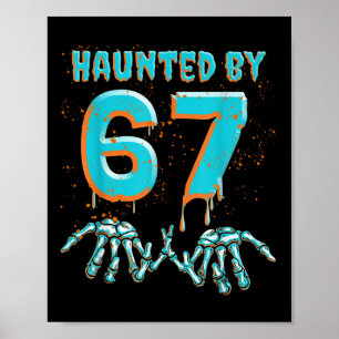 Póster Diversión 67 Meme Halloween Mano de Esqueleto Embr