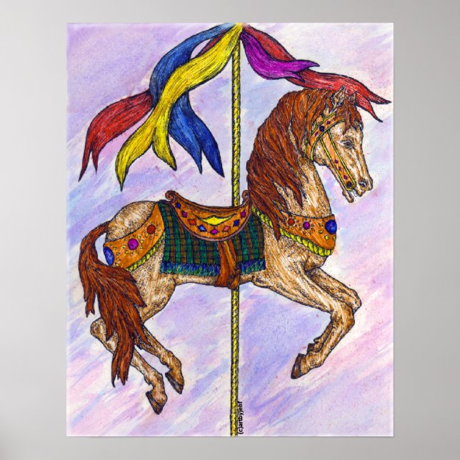 Póster Diversión carrusel (Frente)