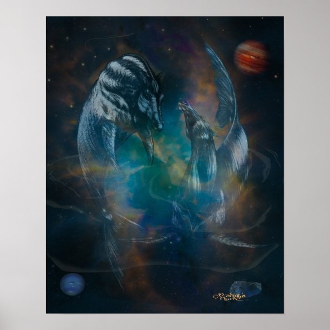 Póster Diversión con Pisces (Frente)