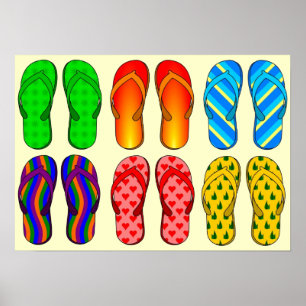 Póster Diversión de Flip-Flop