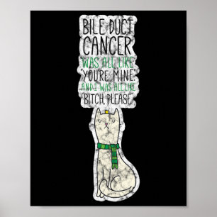 Póster Diversión de lucha contra el cáncer en dos ruedas,