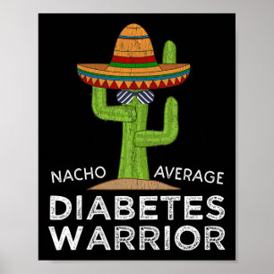 Póster Diversión Diabetic Awareness Support Diabetes Warr